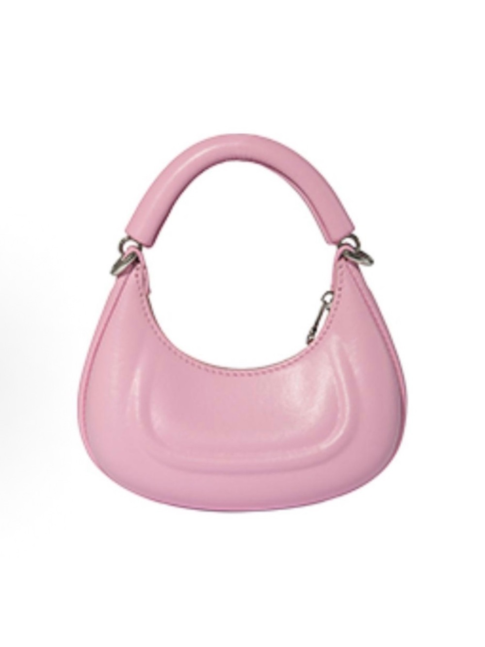 Guliang Jiji Pink Mini Leather Bag with Chain Strap